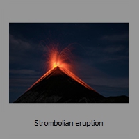 Strombolian eruption